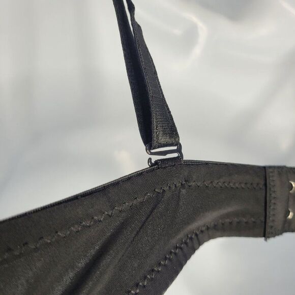 Neon orange plastic faux spike rave club kid alt baddie bra size 38 - Picture 4 of 6